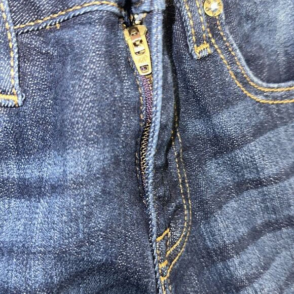 VIGOSS 25 Jagger Skinny Classic Fit Dark Blue Wash Destructed Jeans - Picture 9 of 12